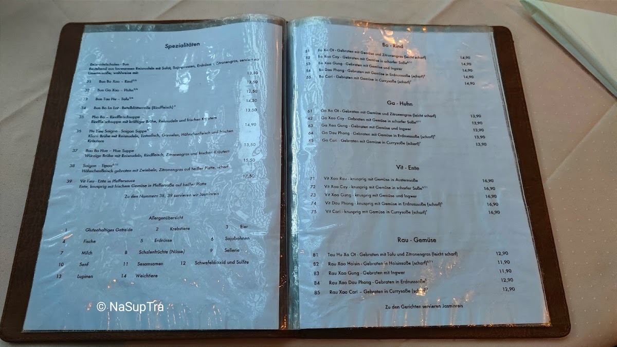 Menu Ho Restaurant - Vietnamesische Spezialitäten-3